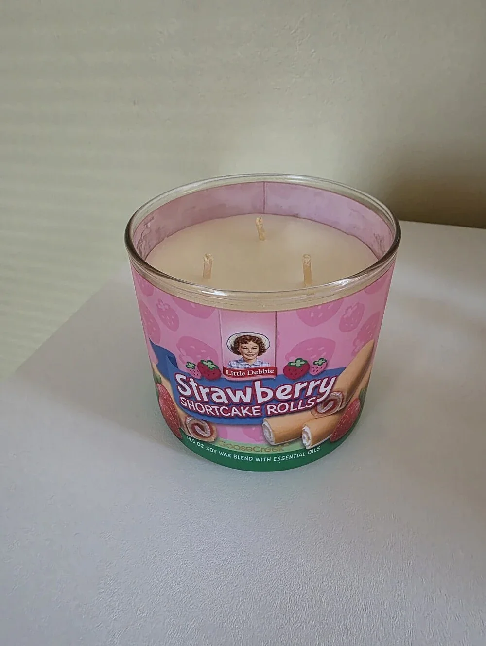 Goose Creek x Little Debbie Strawberry Shortcake Rolls Candle